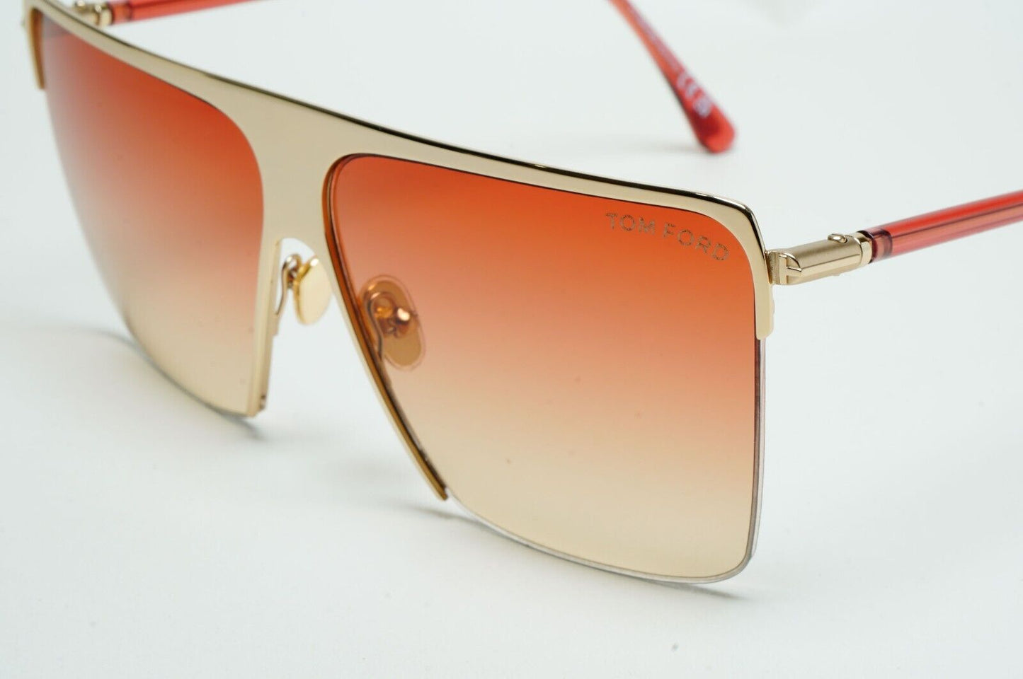 Tom Ford Sunglasses Sofi Gold Brown Gradient Square FT0840 TF 840 28T 61mm