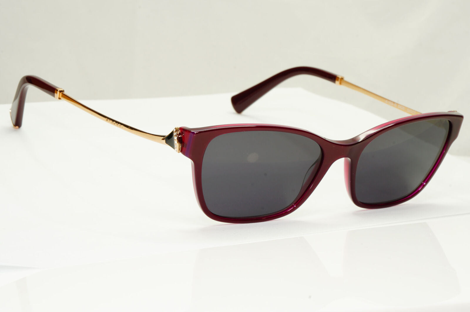 Bvlgari Sunglasses Purple Burgundy Gold Diamante Crystal 4159-B 5426 250123
