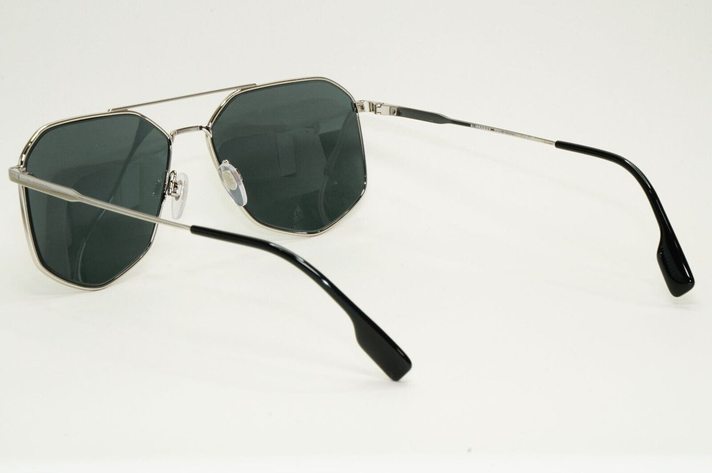 Burberry Sunglasses Silver Navigator Pilot Metal Ozwald BE 3139 1005/87 58mm