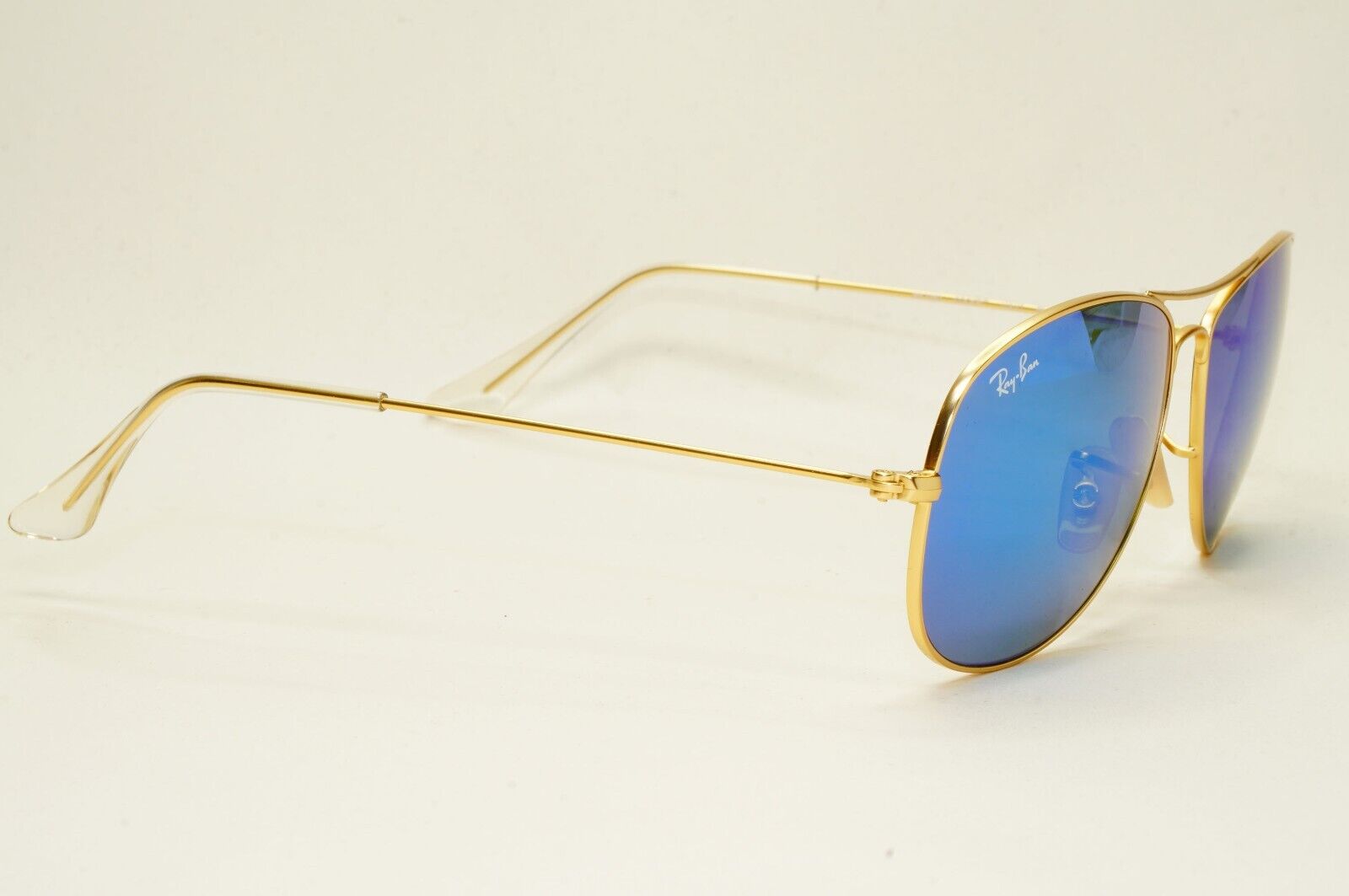 Ray-Ban Sunglasses Cockpit Gold Blue Mirror Pilot Metal RB 3362 112/17 59mm