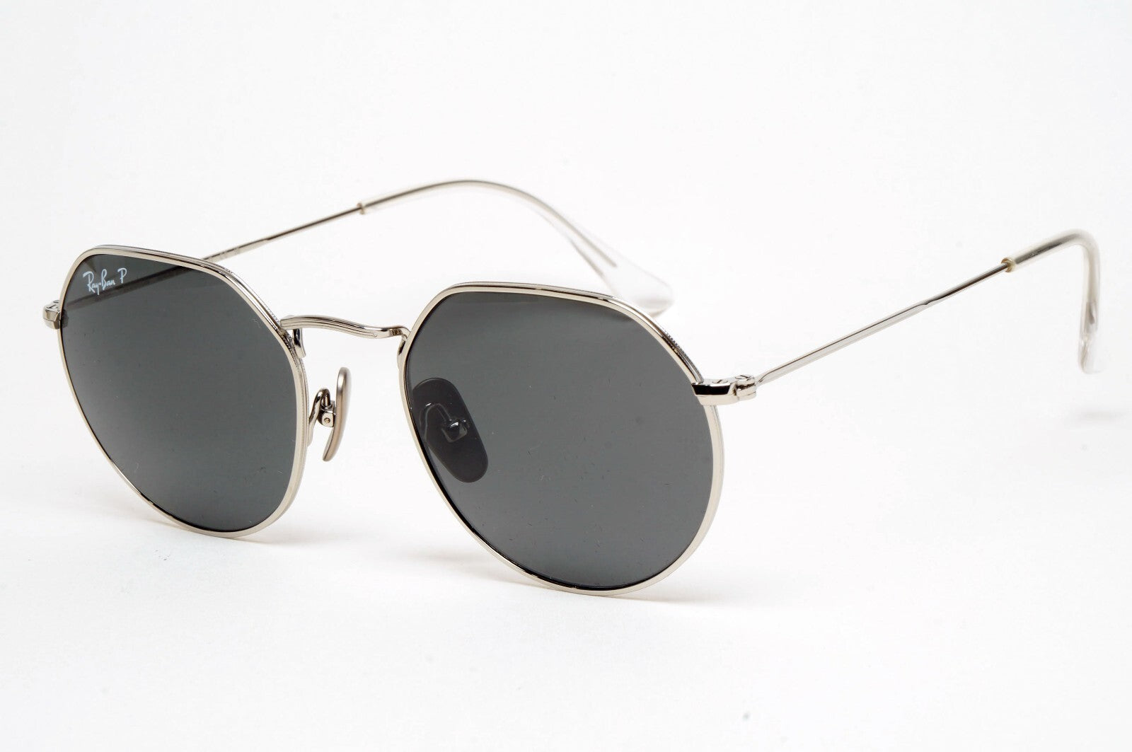 Ray-Ban Sunglasses Jack Titanium Polarised Silver Black RB 8165 9209/48 51mm