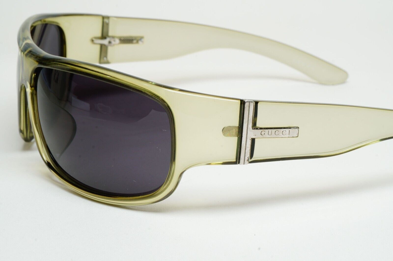 Gucci Sunglasses 1999 Vintage Green Black Wrap GG 1568/S CBSBN 120125