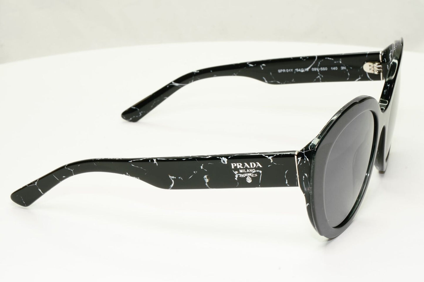 Prada Marble Black Sunglasses Womens Designer Fashion PR01YS SPR 01Y 09V-5S0