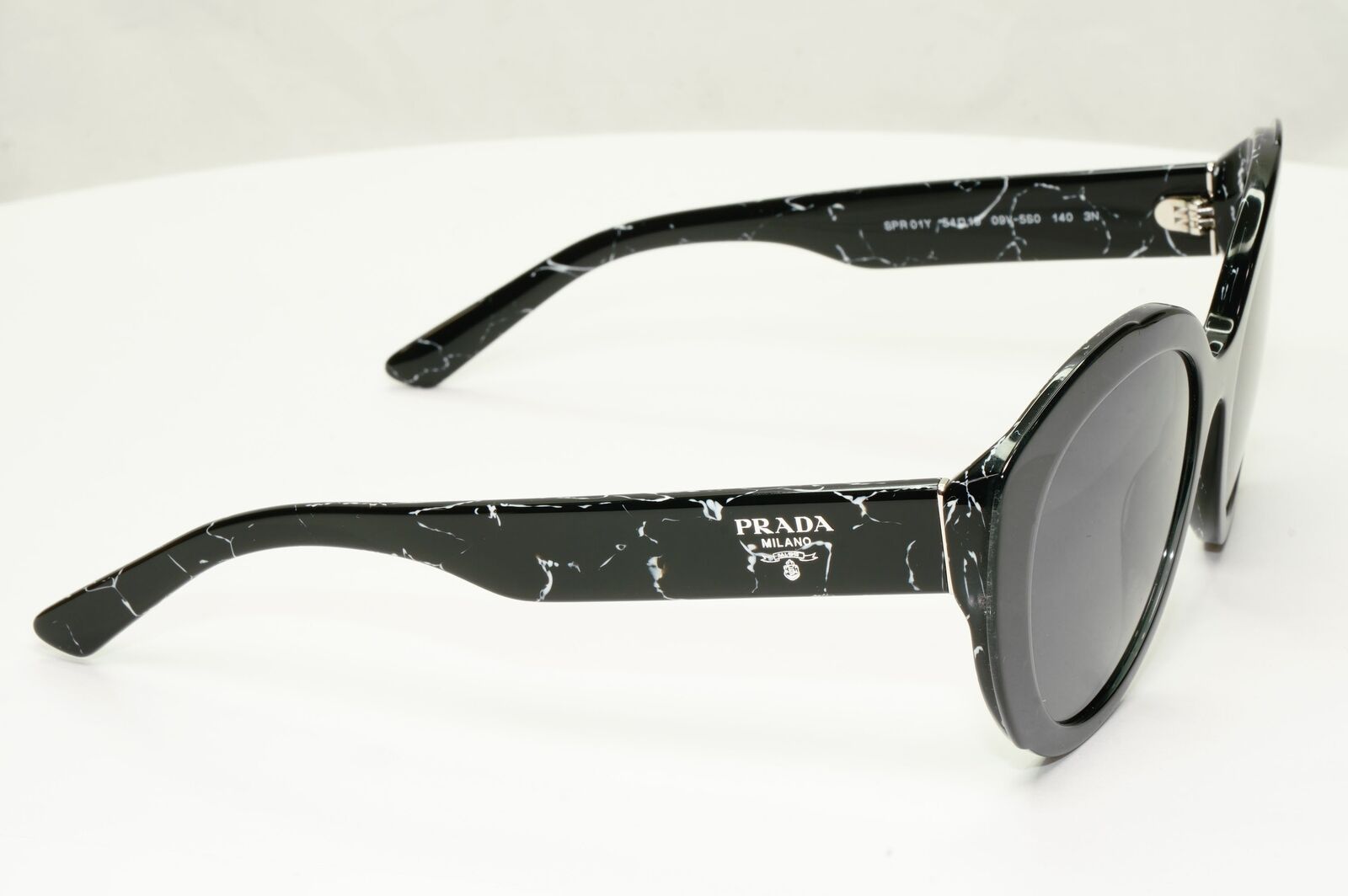 Prada Marble Black Sunglasses Womens Designer Fashion PR01YS SPR 01Y 09V-5S0