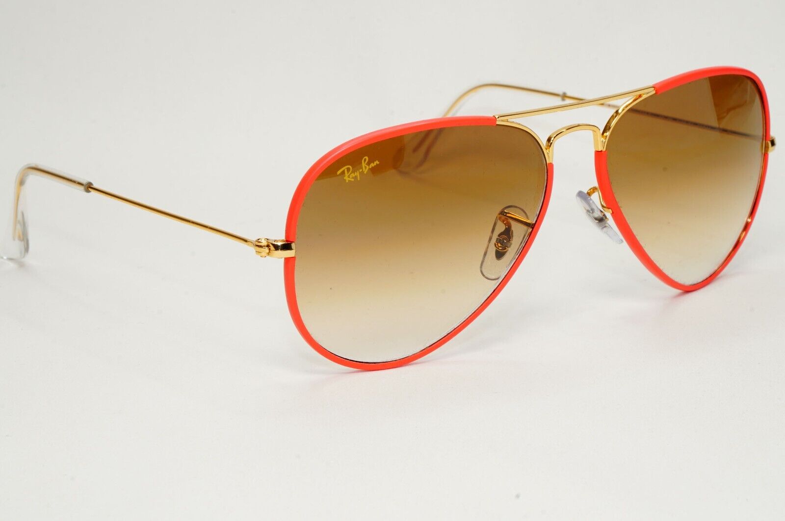 Ray-Ban Sunglasses Aviator Full Color Red Gold Brown RB 3025-J-M 9196/51 58mm