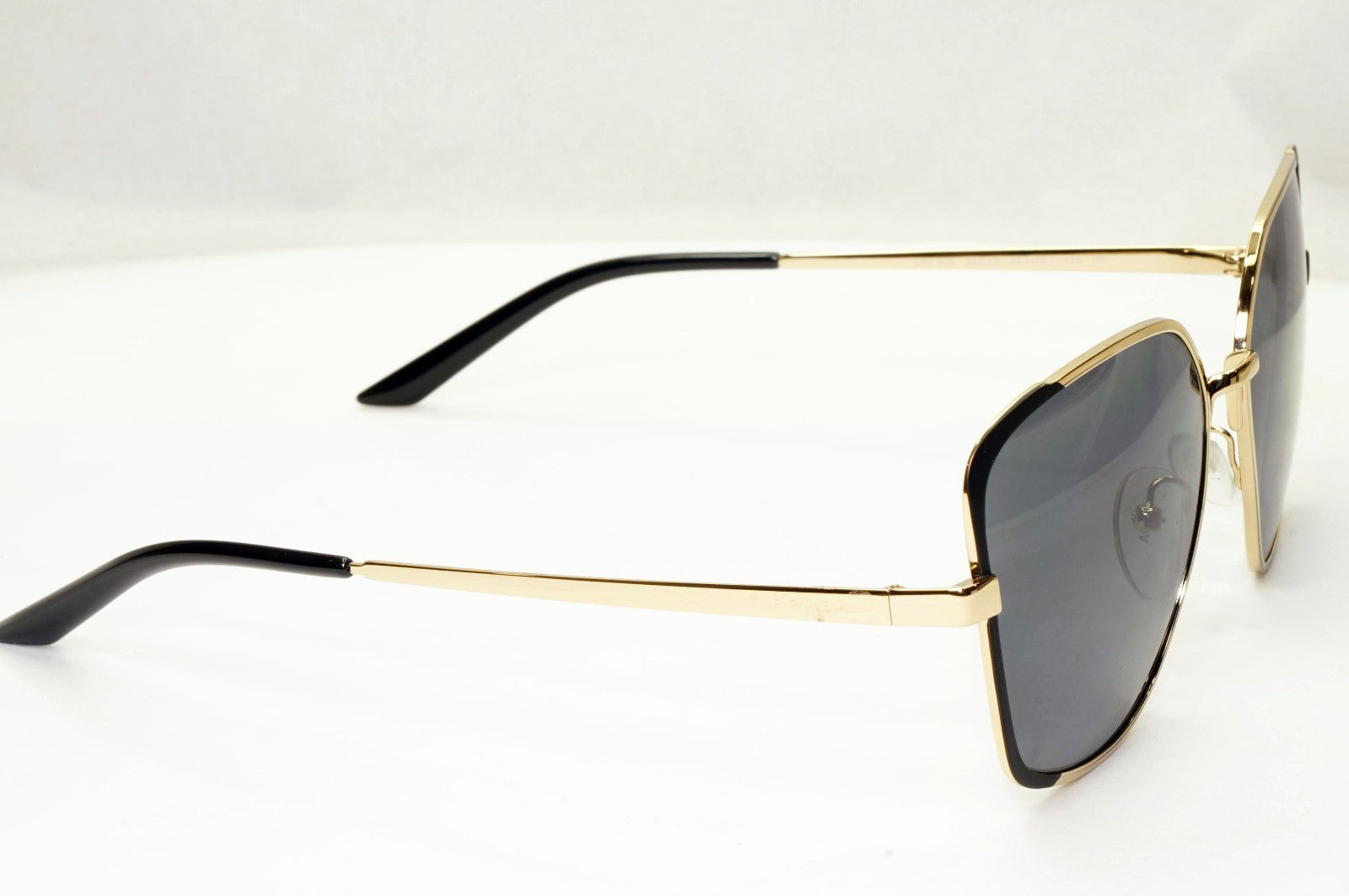 Prada Sunglasses Polarized Black Grey Gold Square PR60XS SPR 60X QE3-5Z1