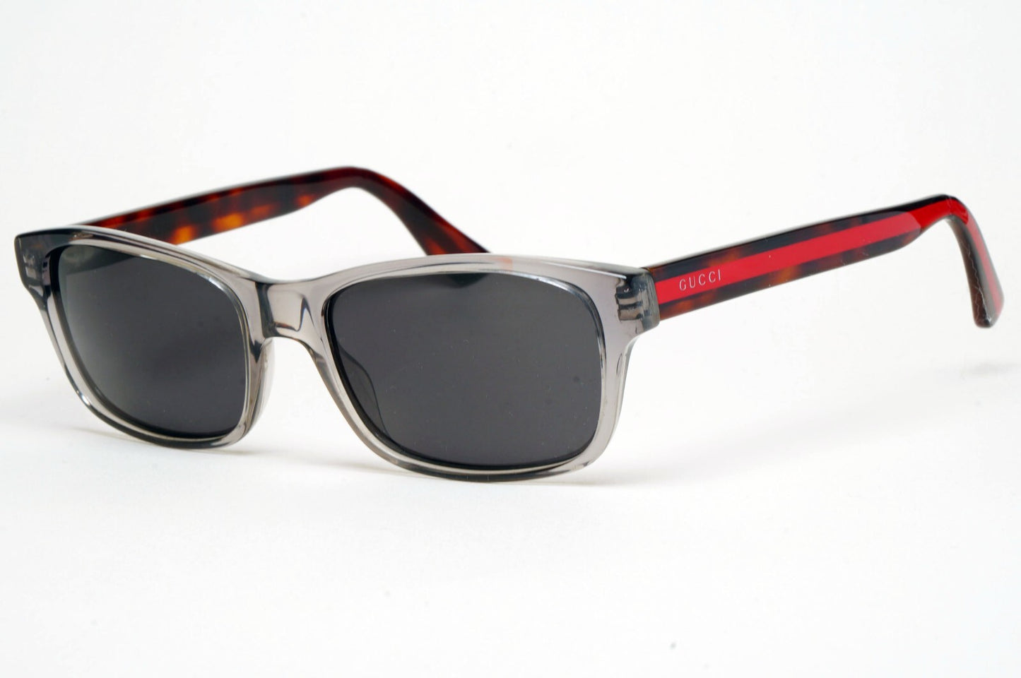 Gucci Sunglasses 2017 Grey Black Brown Red Square GG0006O 008 55mm 100325