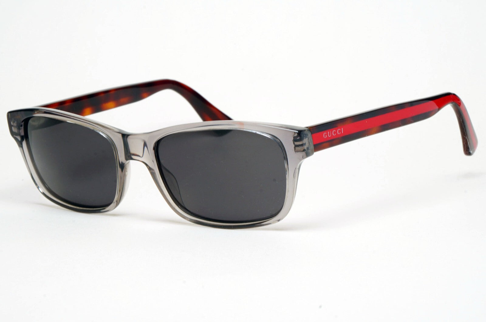 Gucci Sunglasses 2017 Grey Black Brown Red Square GG0006O 008 55mm 100325