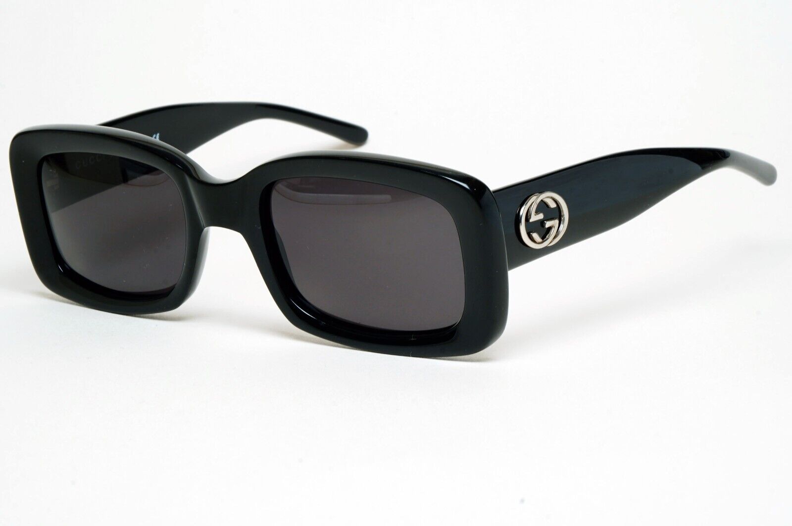 Gucci Sunglasses 1997 Vintage Black Square Retro GG 2407/S 807 51mm 110225