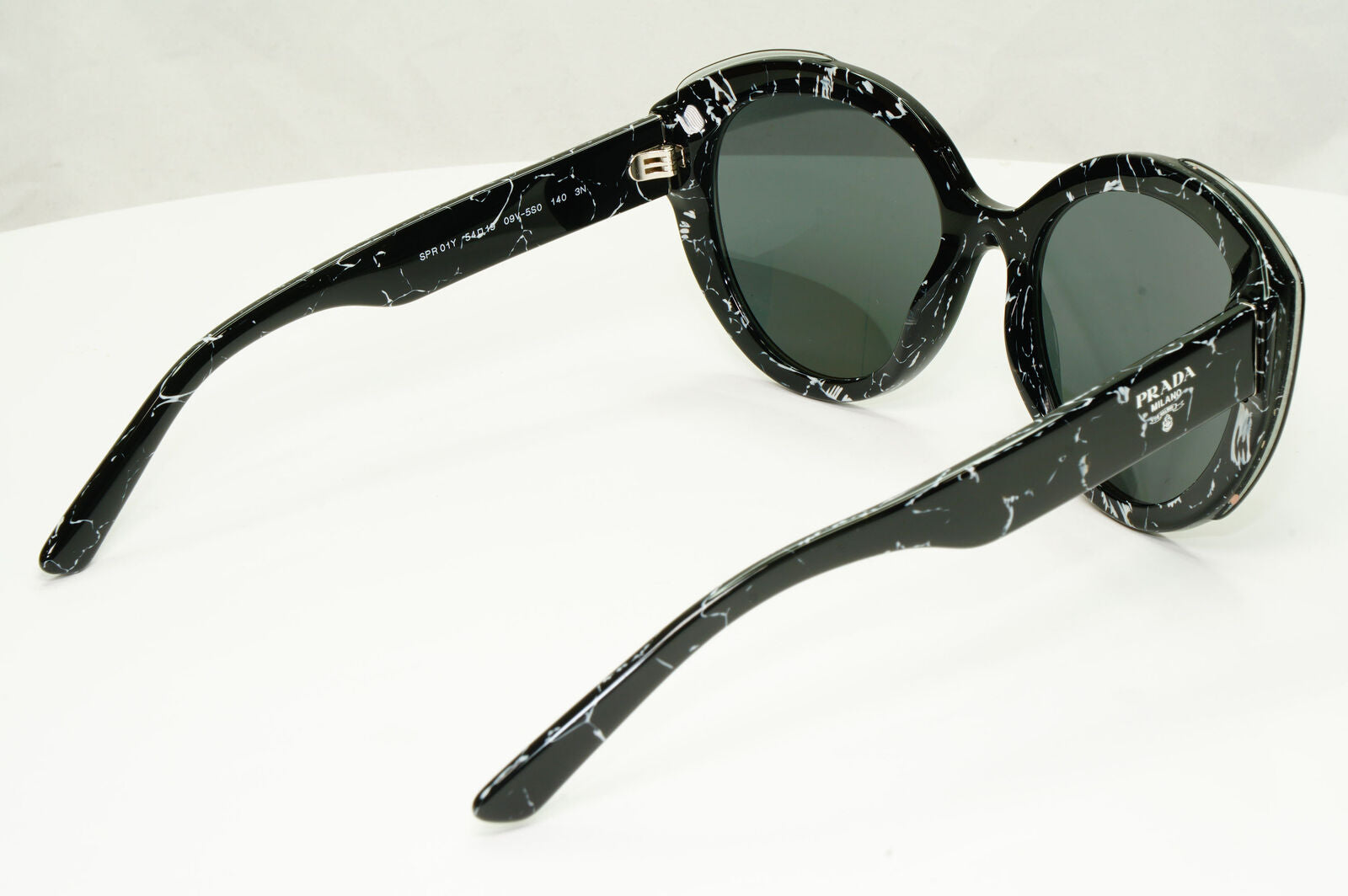 Prada Marble Black Sunglasses Womens Designer Fashion PR01YS SPR 01Y 09V-5S0