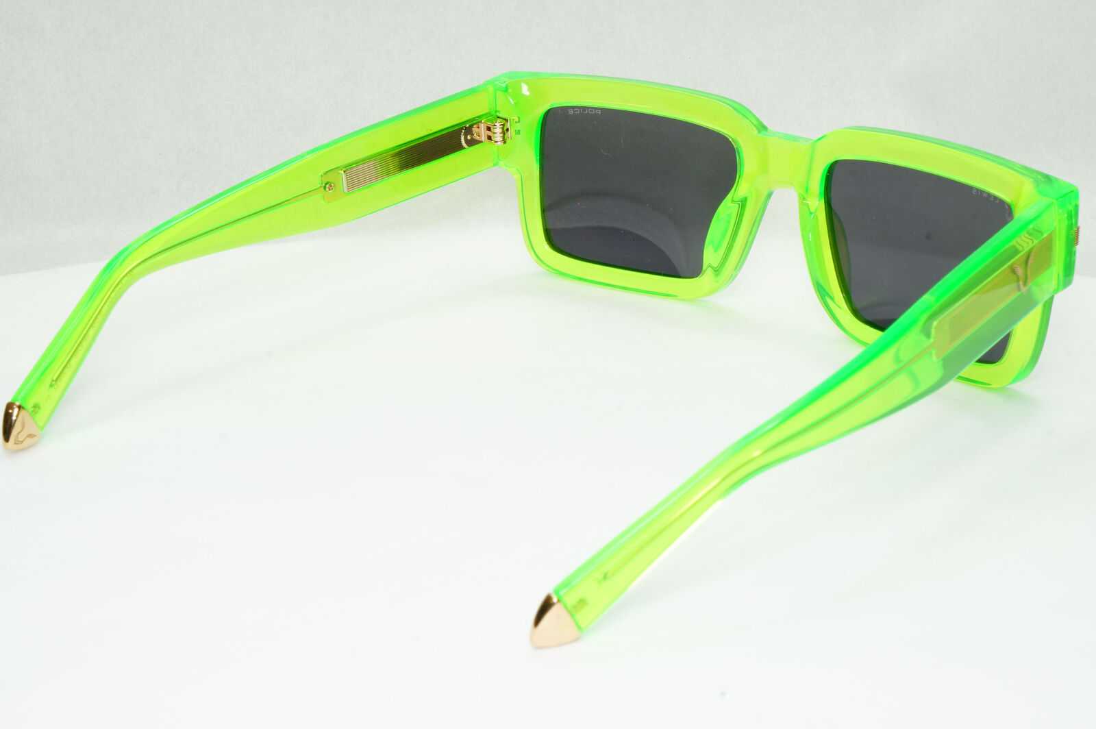 Police F1 Lewis Hamilton Sunglasses Green Transparent Lime SPL E14V COL 0VC1