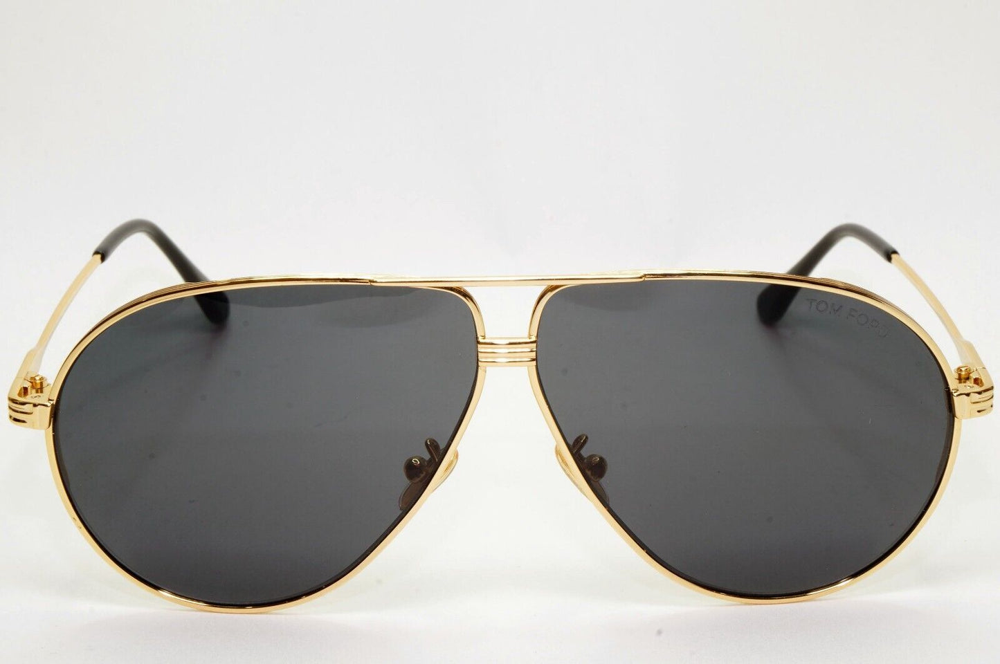 Tom Ford Sunglasses Jet Gold Black Pilot Metal Large FT0734-H TF 734-H 30A 64mm