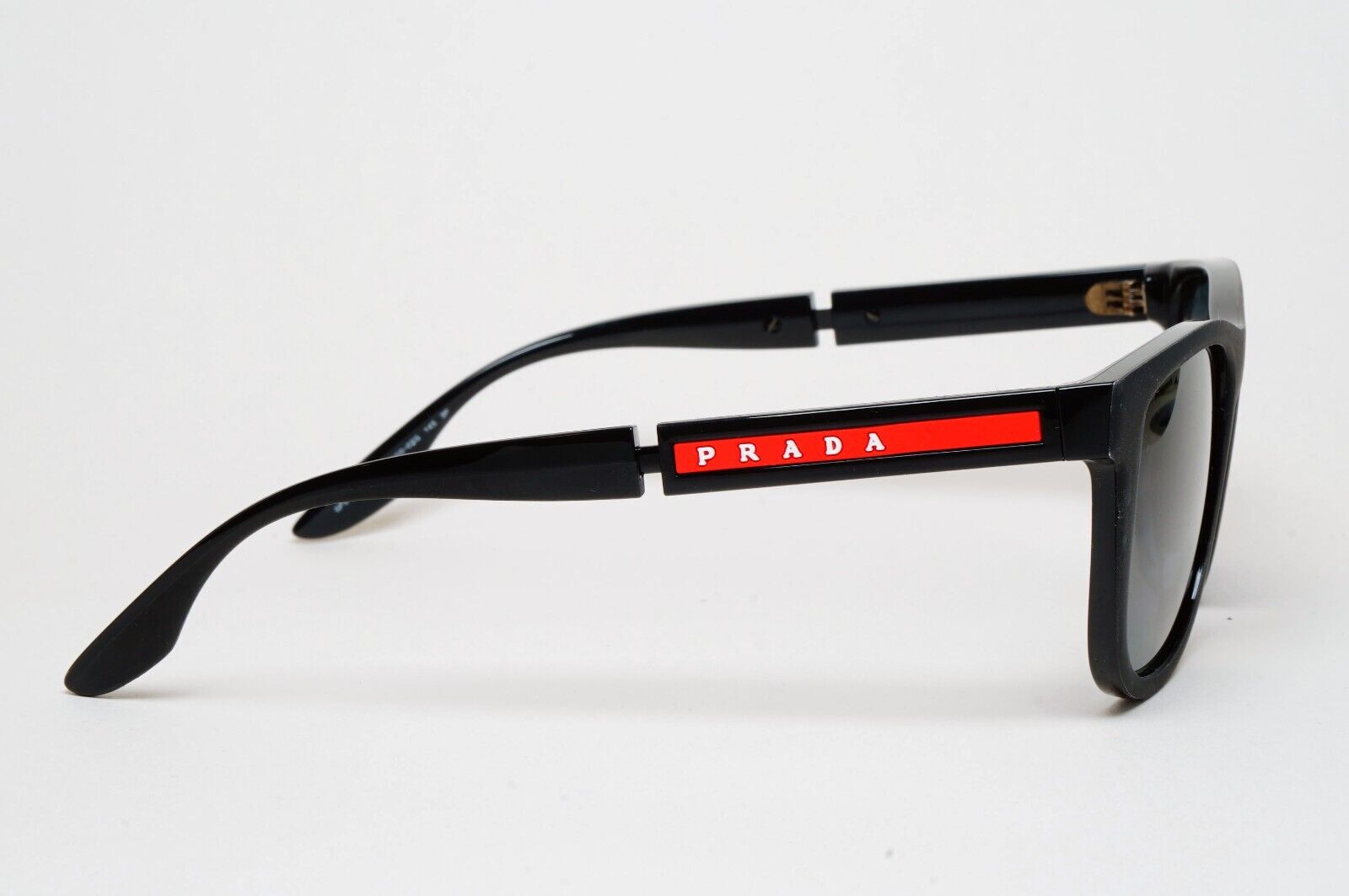 Prada Sunglasses Polarized Black Dark Grey Square PS04XS SPS 04X DG0-02G