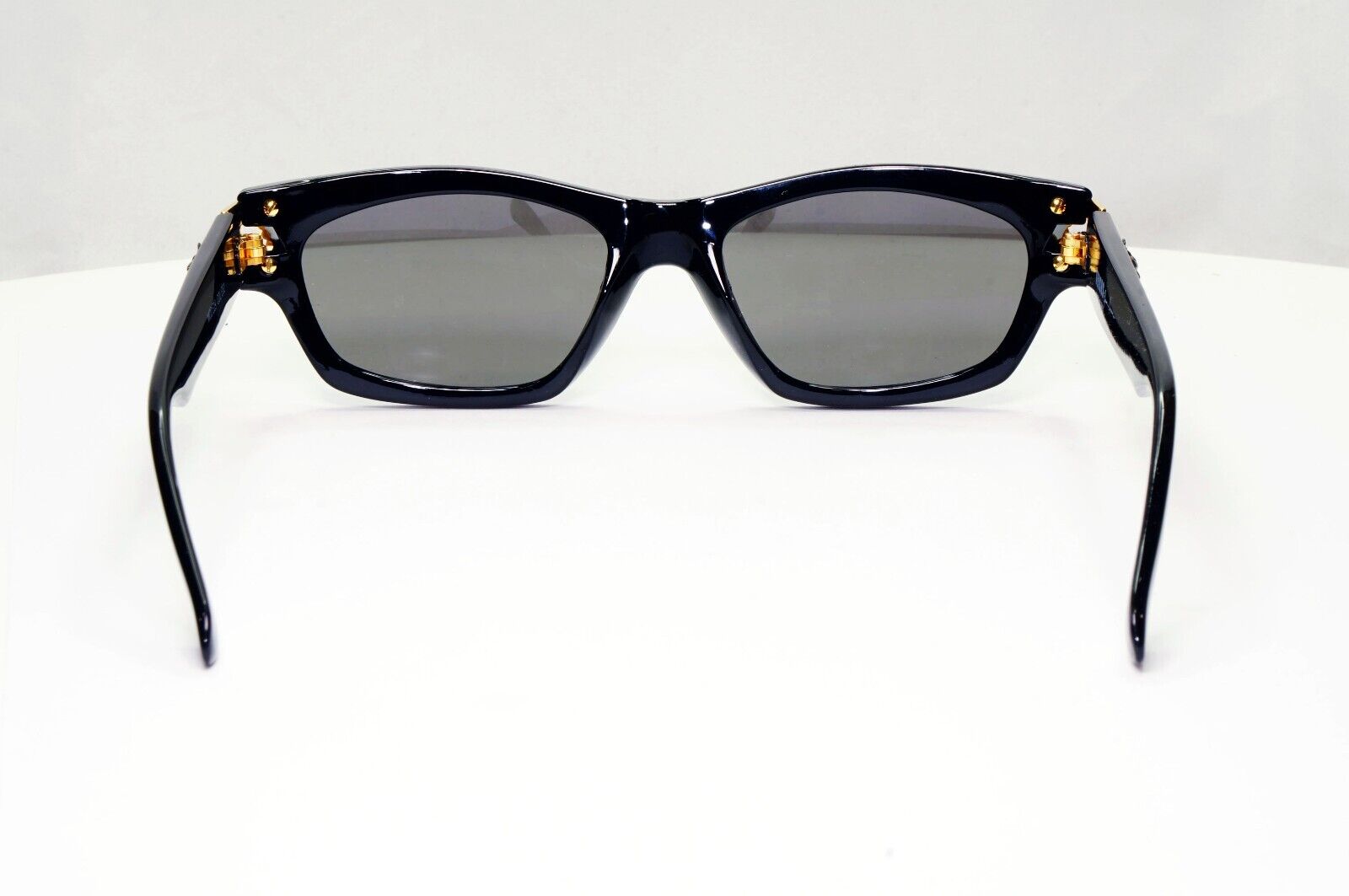 Versus by Gianni Versace 1996 Sunglasses Gold Silver Lion Black MOD E29 COL G52