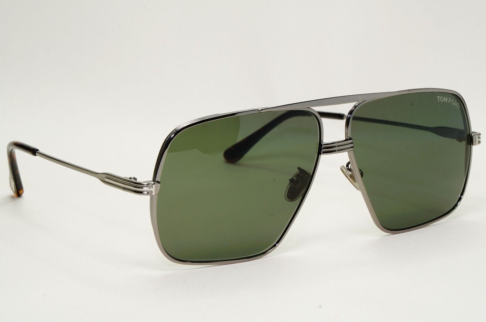 Tom Ford Sunglasses Frankie Gunmetal Grey Green Navigator FT0735-H TF 735-H 12N