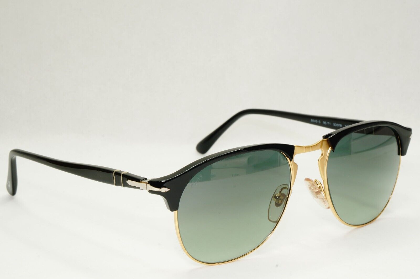 Persol Sunglasses 2015 Black Grey Gradient Pilot Vintage 8649-S 95/71 53mm