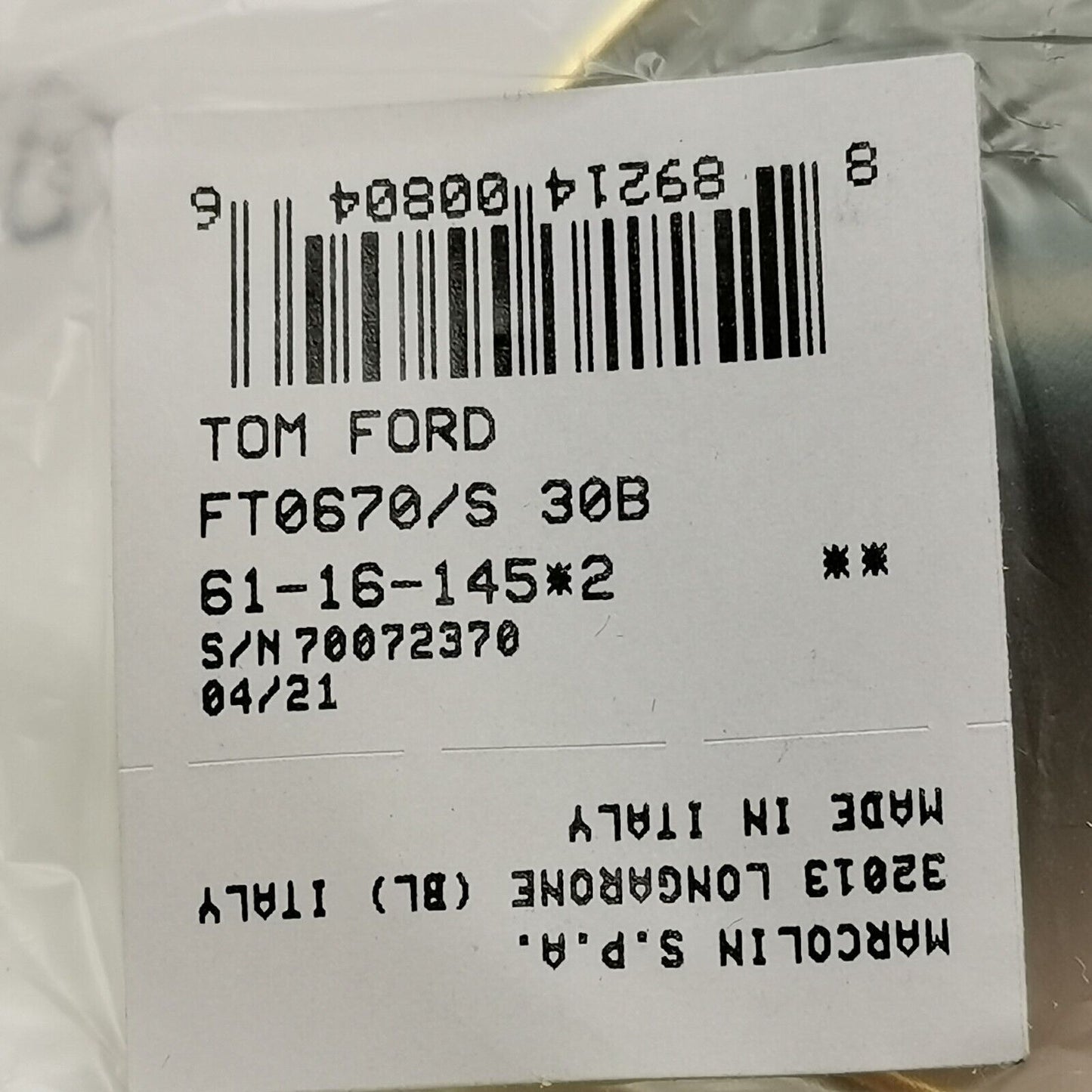 Tom Ford Sunglasses Andes Gold Pilot Metal Brown Grey FT0670 TF 670 30B 61mm