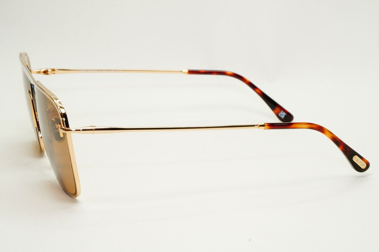 Tom Ford Sunglasses Nolan Gold Brown Square Navigator FT0925 TF 925 28E 60mm
