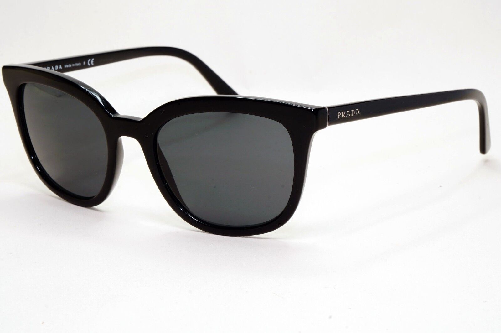 Prada Sunglasses 2020 Black Glosst Grey PR03XS SPR 03X 1AB-5S0 53mm 031124
