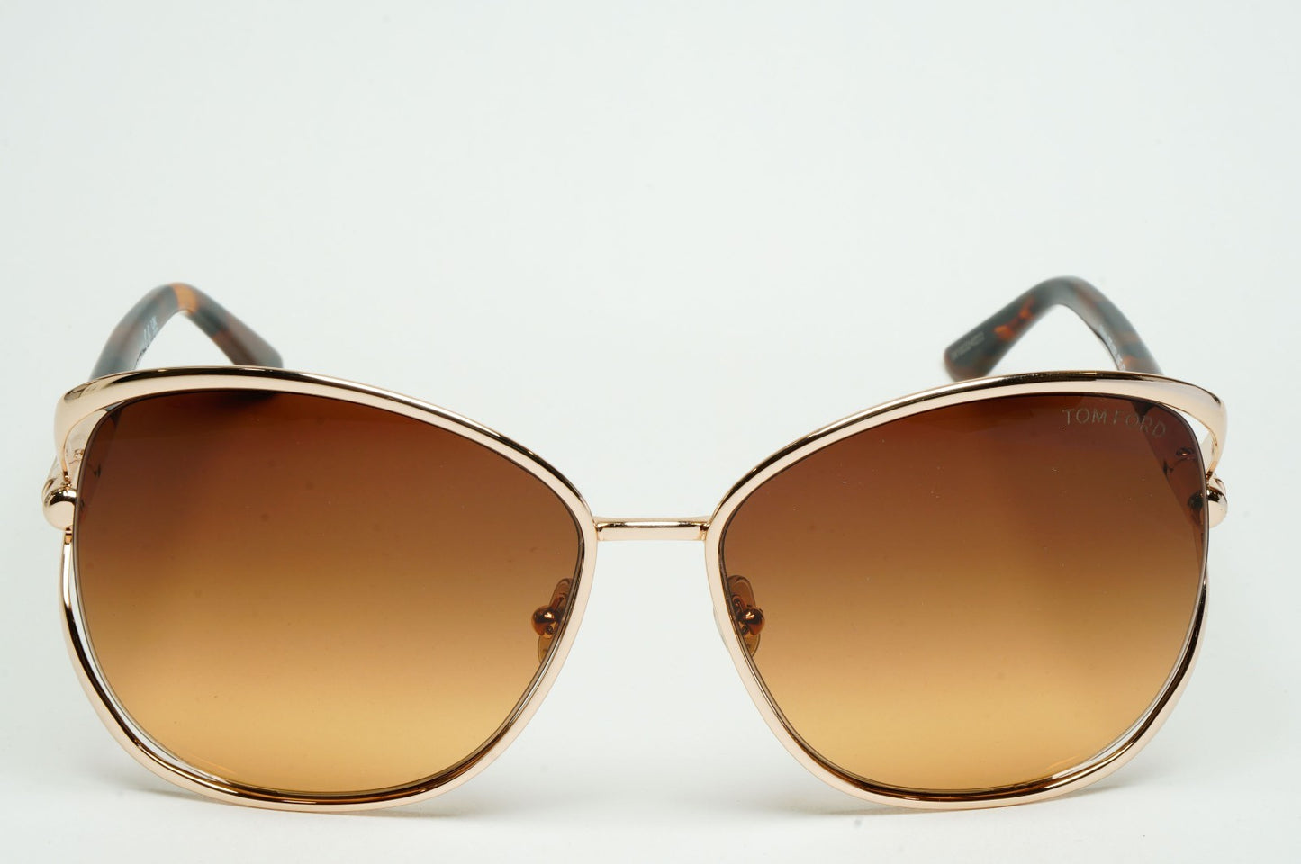 Tom Ford Sunglasses Marta Gold Brown Gradient Square FT1091 TF 1091 28F 62mm