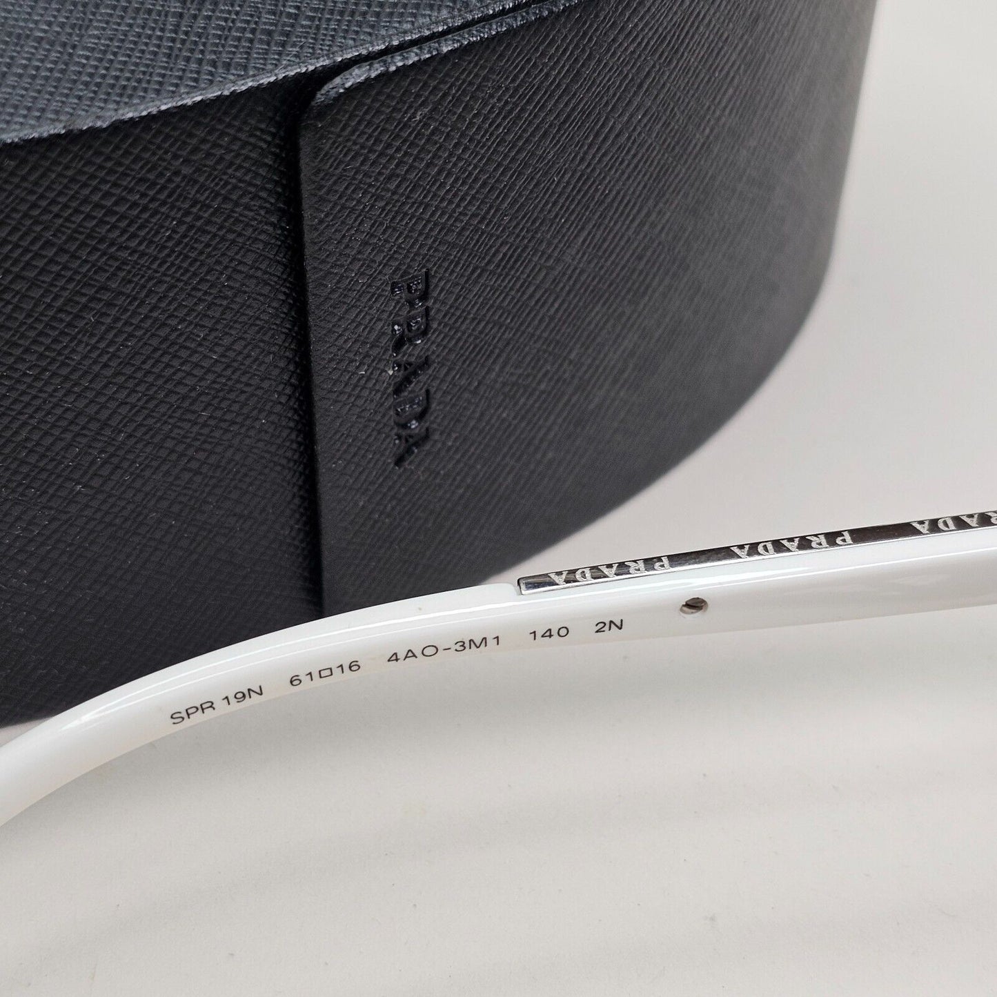 Prada Sunglasses 2012 Vintage White Black Unisex PR19NS SPR 19N 4AO-3M1 051124