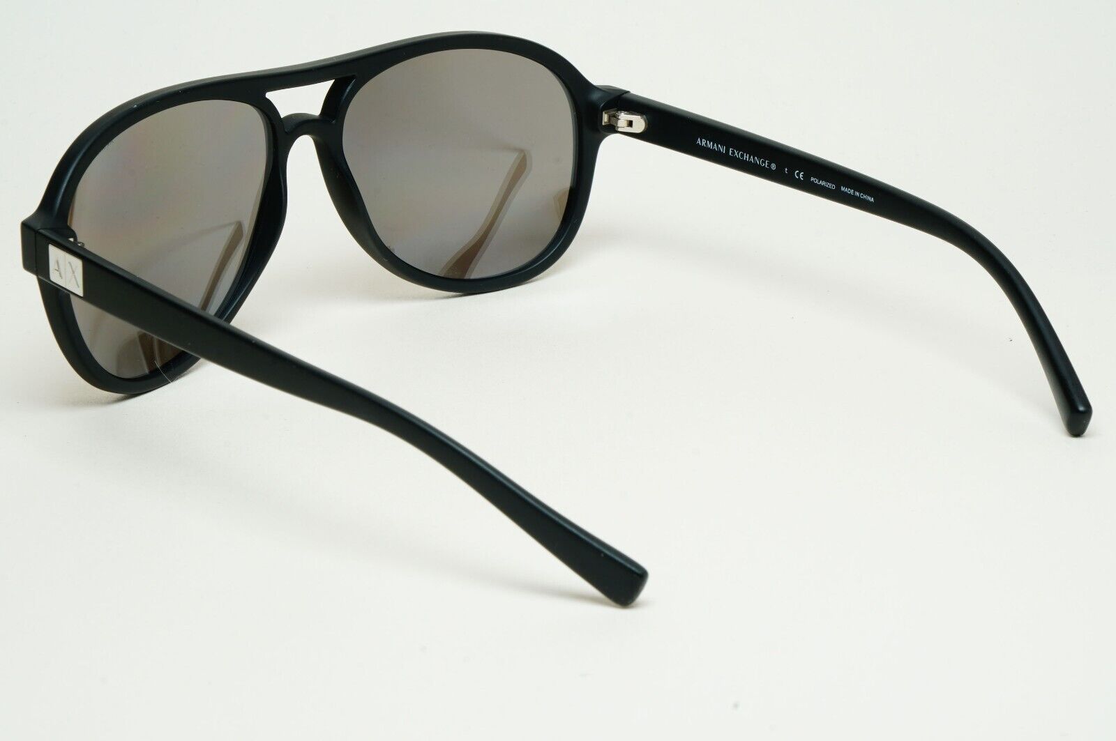 Armani Exchange Sunglasses 2015 Black Polarized Silver AX 4055 8078/Z3 221124