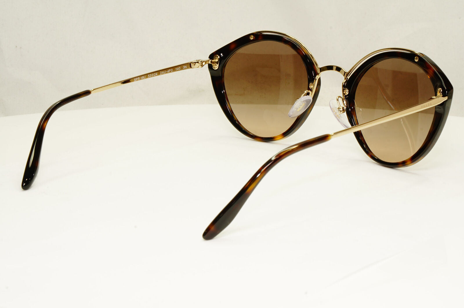 Prada Womens Gold Brown Cinema Collection Havana Sunglasses SPR 18U 2AU-4P0