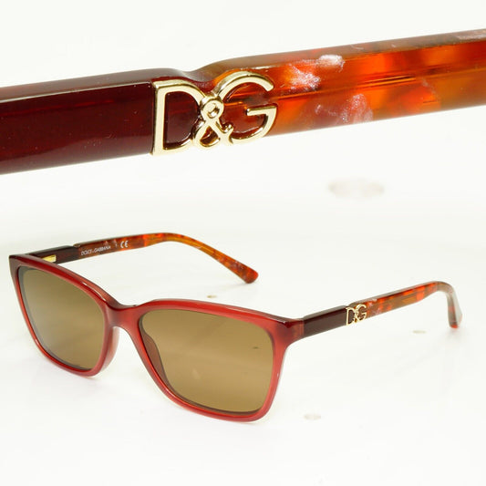 Dolce & Gabbana Sunglasses Recrangle Brown Burgundy DG 3153 2690 35177