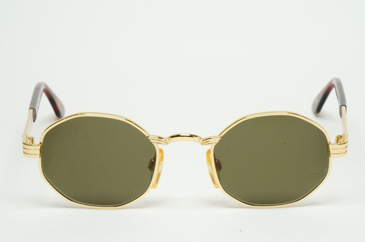 Versus Sunglasses 1996 by Gianni Versace Vintage Gold Hexagon MOD F09 COL 030