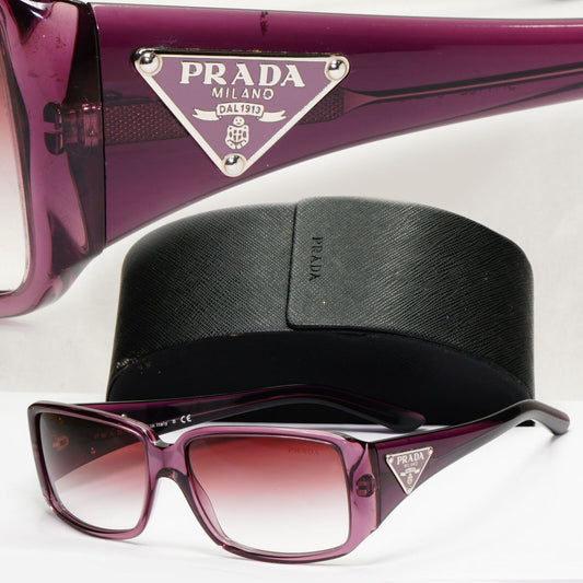 Prada Sunglasses 2010 Vintage Triangle Logo Purple PR16LS SPR 16L 7WR-4V1 141223