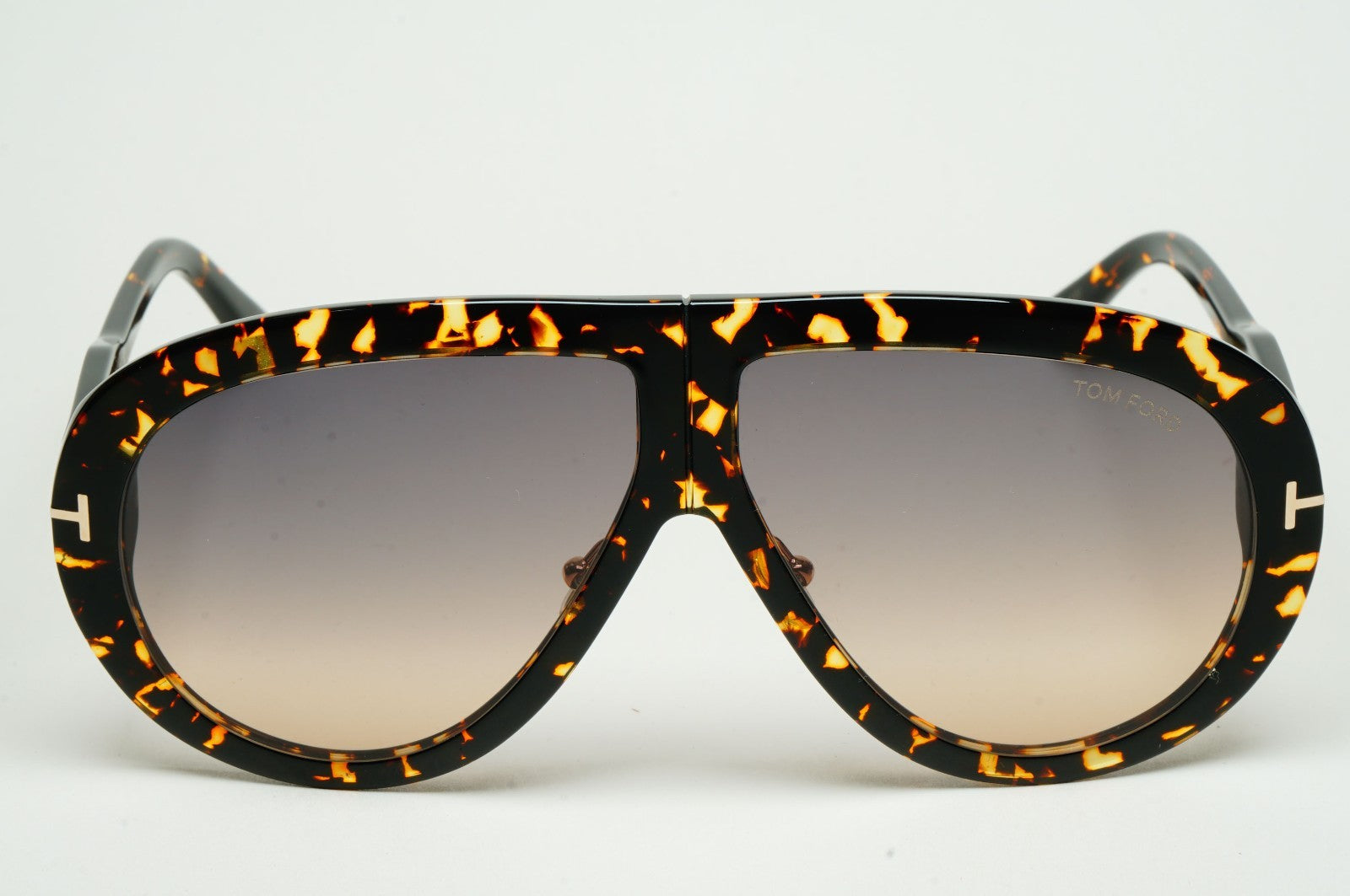 Tom Ford Sunglasses Troy Pilot Brown Tortoise Grey FT0836 TF 836 52B 61mm