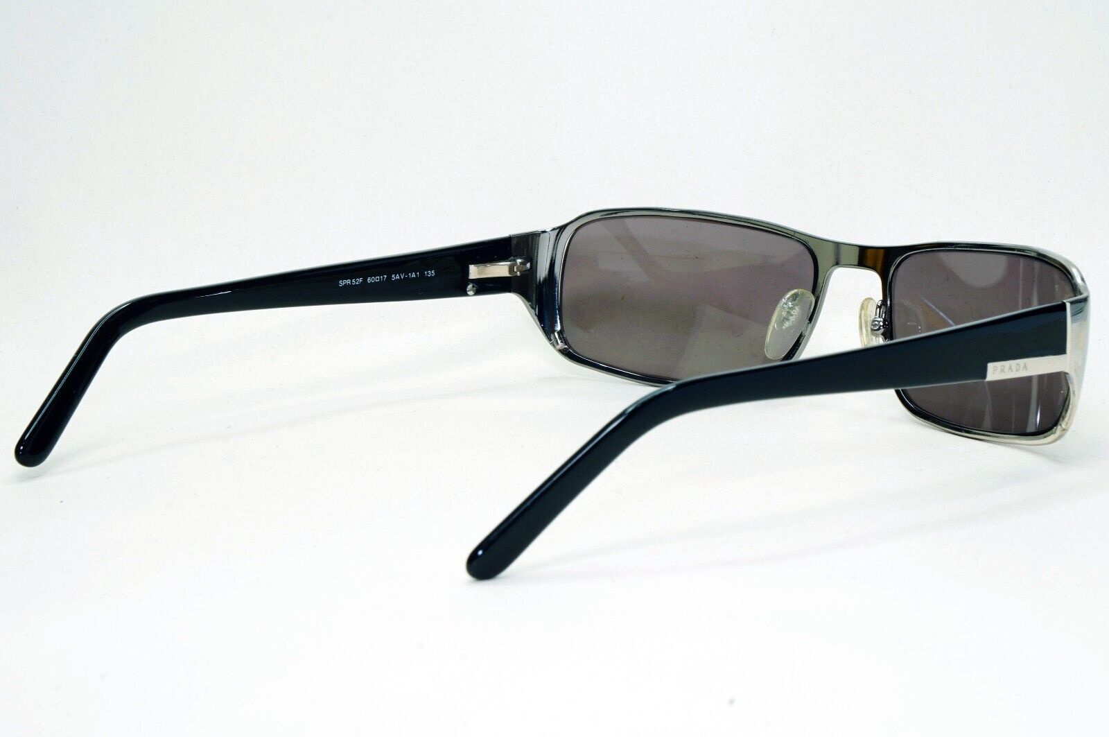 Prada Sunglasses 2006 Vintage Gunmetal Black Grey PR52FS SPR 52F 5AV-1A1 250924
