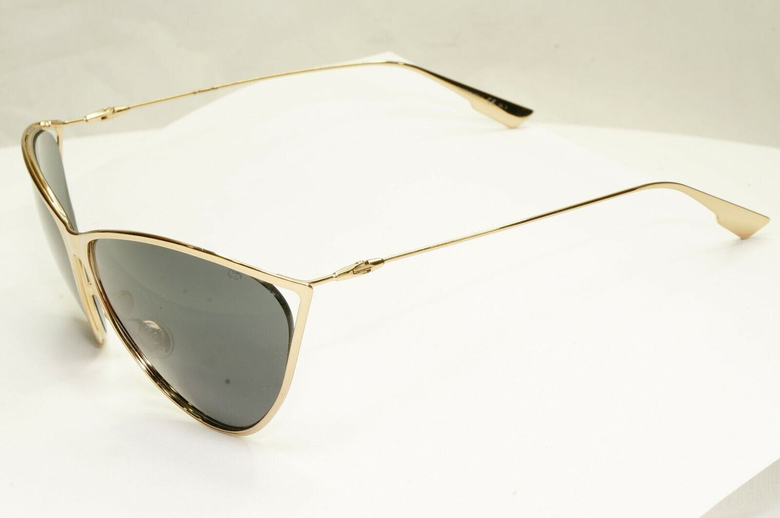 Dior Gold Black Sunglasses Metal Large Designer Womens Fashion New Motard J5GIR