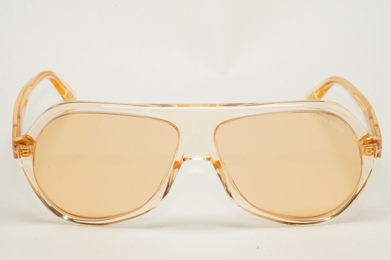 Tom Ford Sunglasses Thomas Transparent Brown Yellow Square FT0732 TF 732 45E