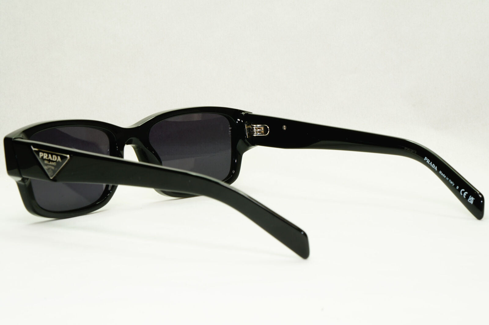 Prada Sunglasses Black Triangle Logo Symbole PR07ZV VPR 07Z 1AB-1O1