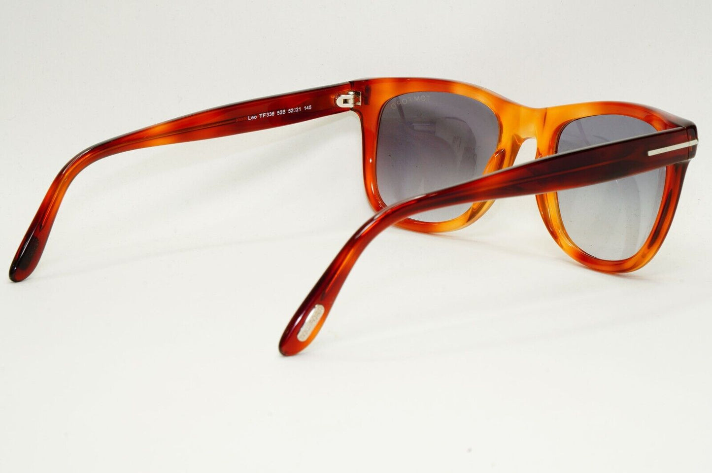 Tom Ford Sunglasses Leo Brown Honey Havana Grey Gradient FT0336 TF 336 52B 52mm