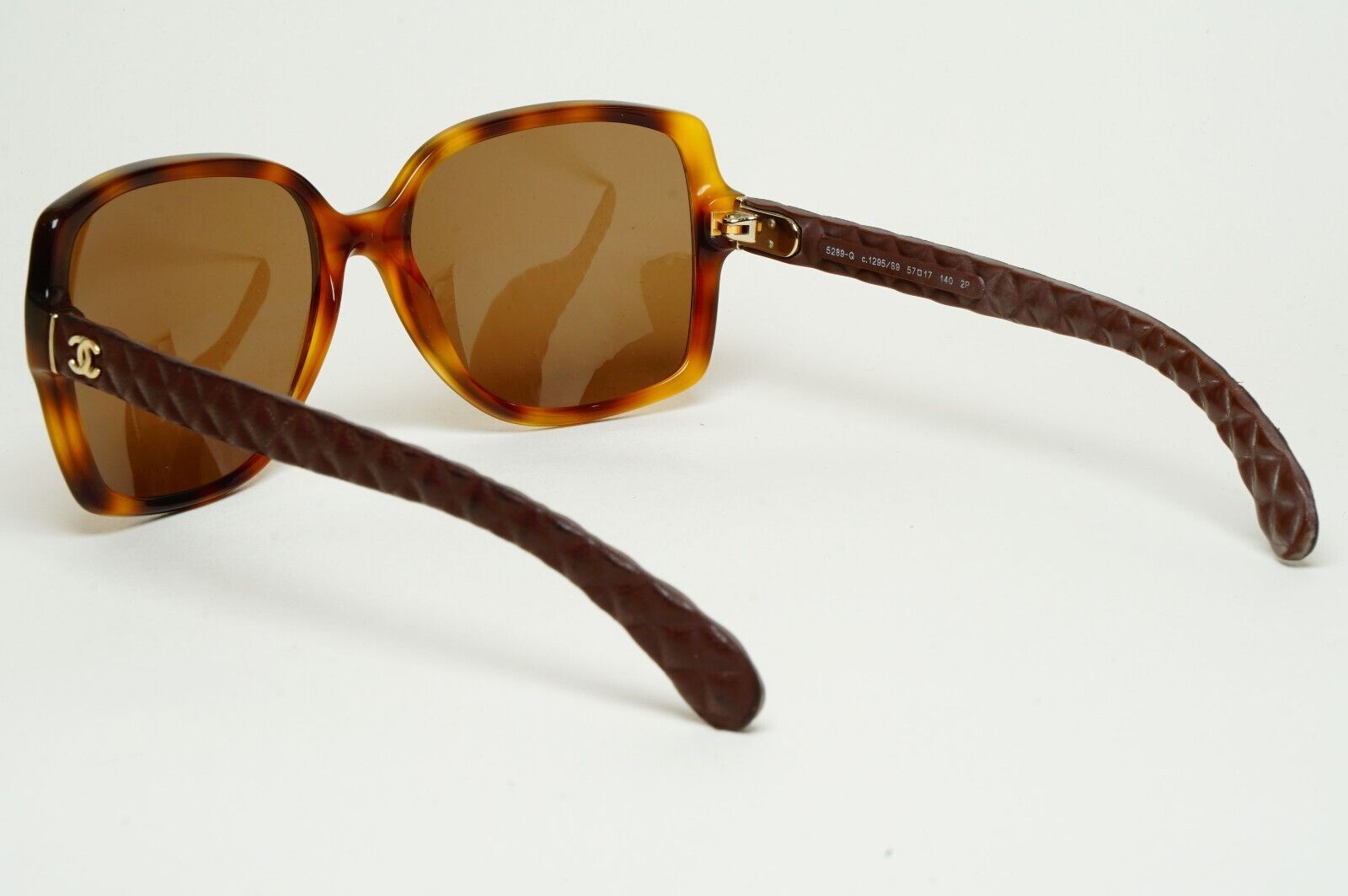 Chanel Sunglasses 2013 Vintage Brown Quilted Gold 5289-Q c.1295/S6 220125
