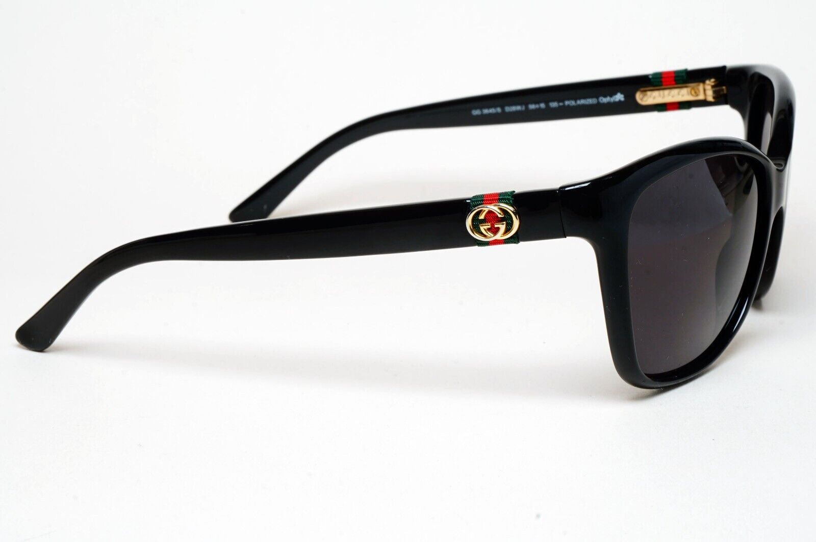 Gucci Sunglasses 2012 Vintage Ribbon Black Gold GG 3645/S D28WJ 56mm 220125