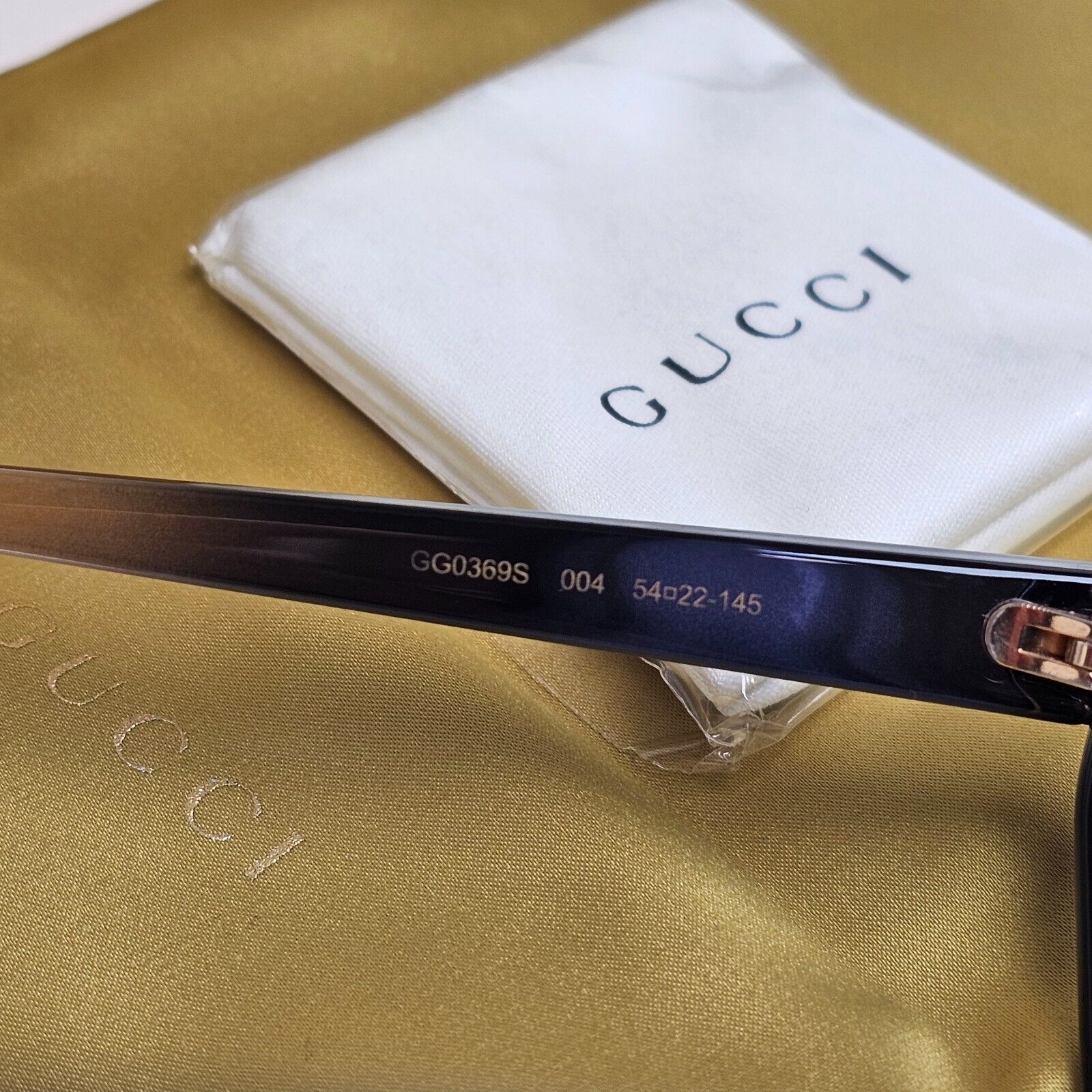 Gucci Sunglasses 2018 Blue Square Oversized Large GG0369S 004 54mm 210125
