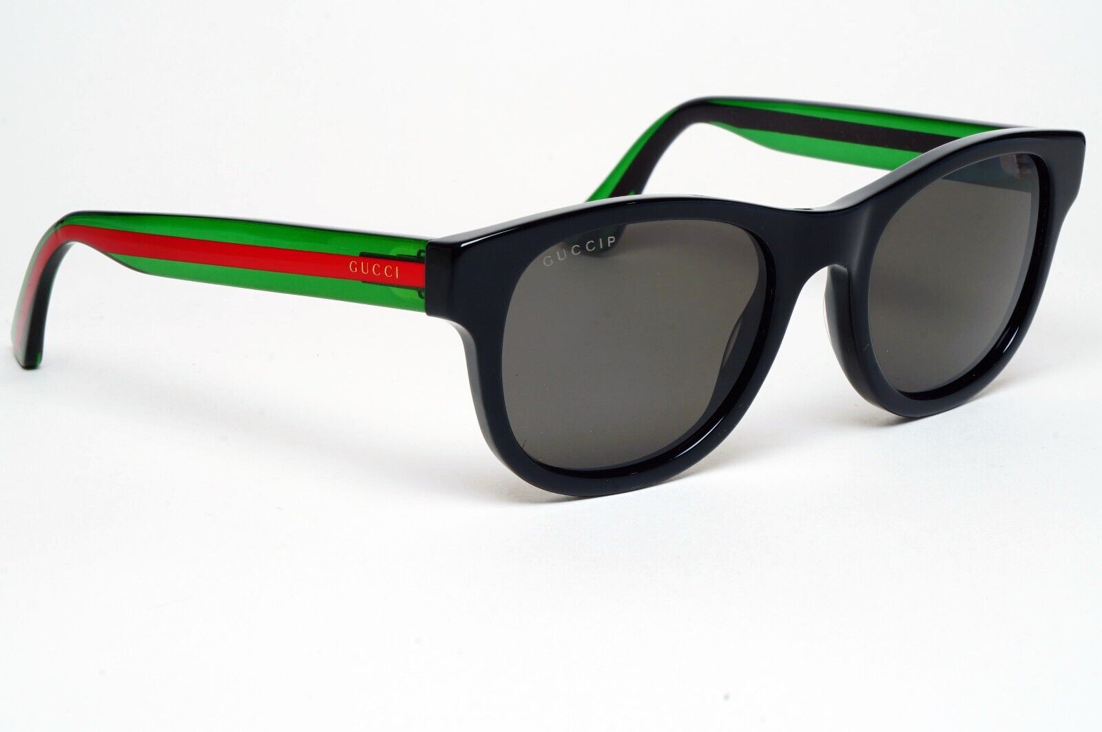Gucci Sunglasses 2017 Polarized Black Green Red GG0003S 006 52mm 120125