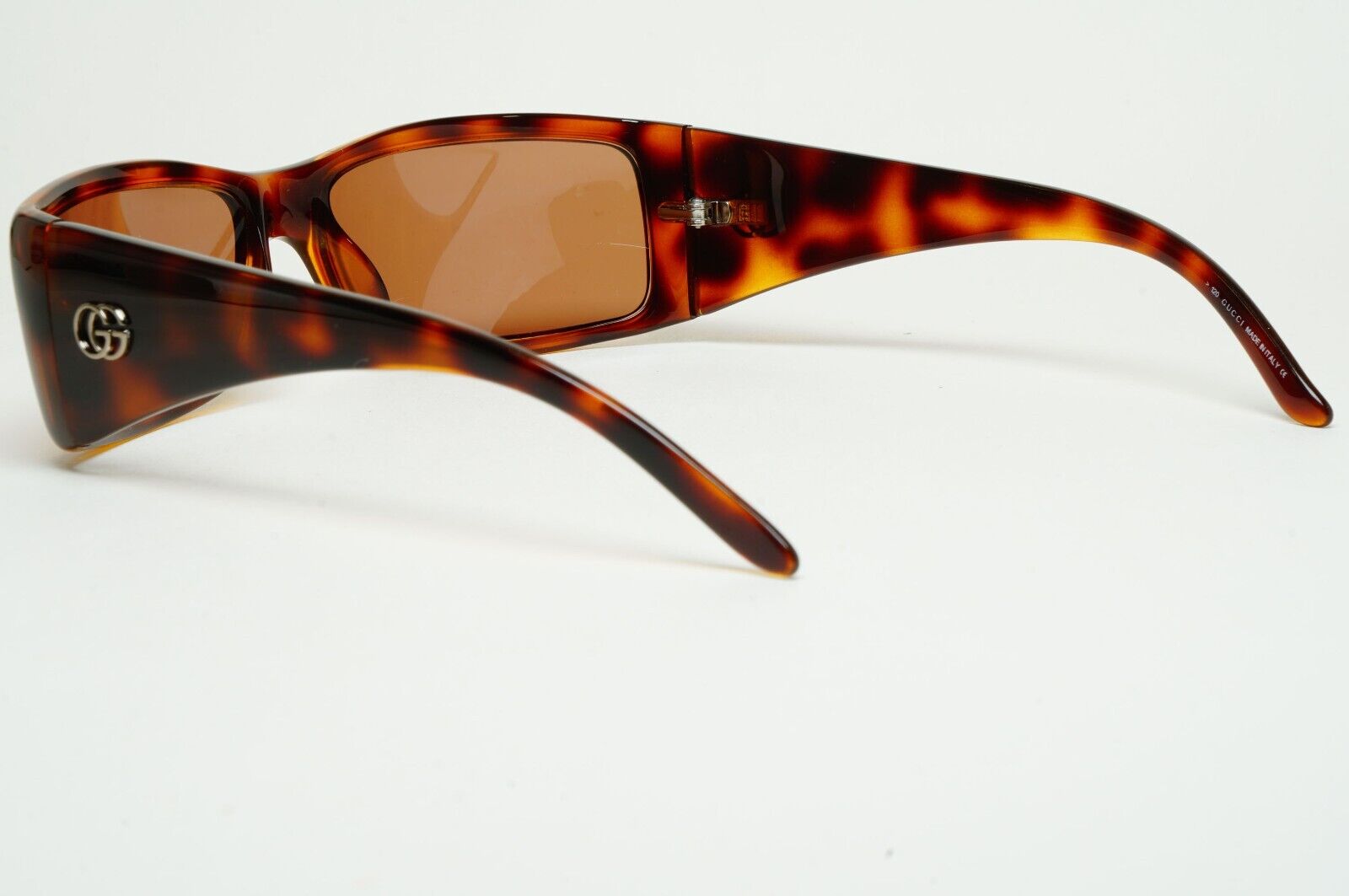 Gucci Sunglasses 1999 Vintage Brown Tortoise Wrap GG 2493/S 583 050225