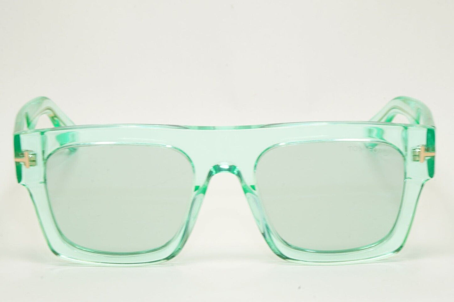 Tom Ford Sunglasses Fausto Transparent Green Blue Square FT0711 TF 711 84V 53mm