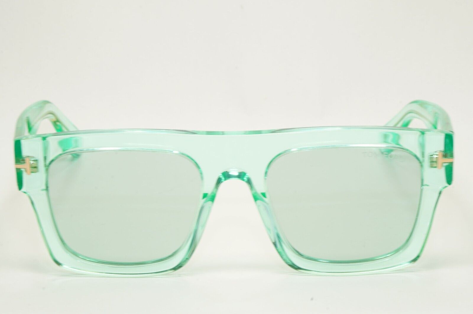 Tom Ford Sunglasses Fausto Transparent Green Blue Square FT0711 TF 711 84V 53mm