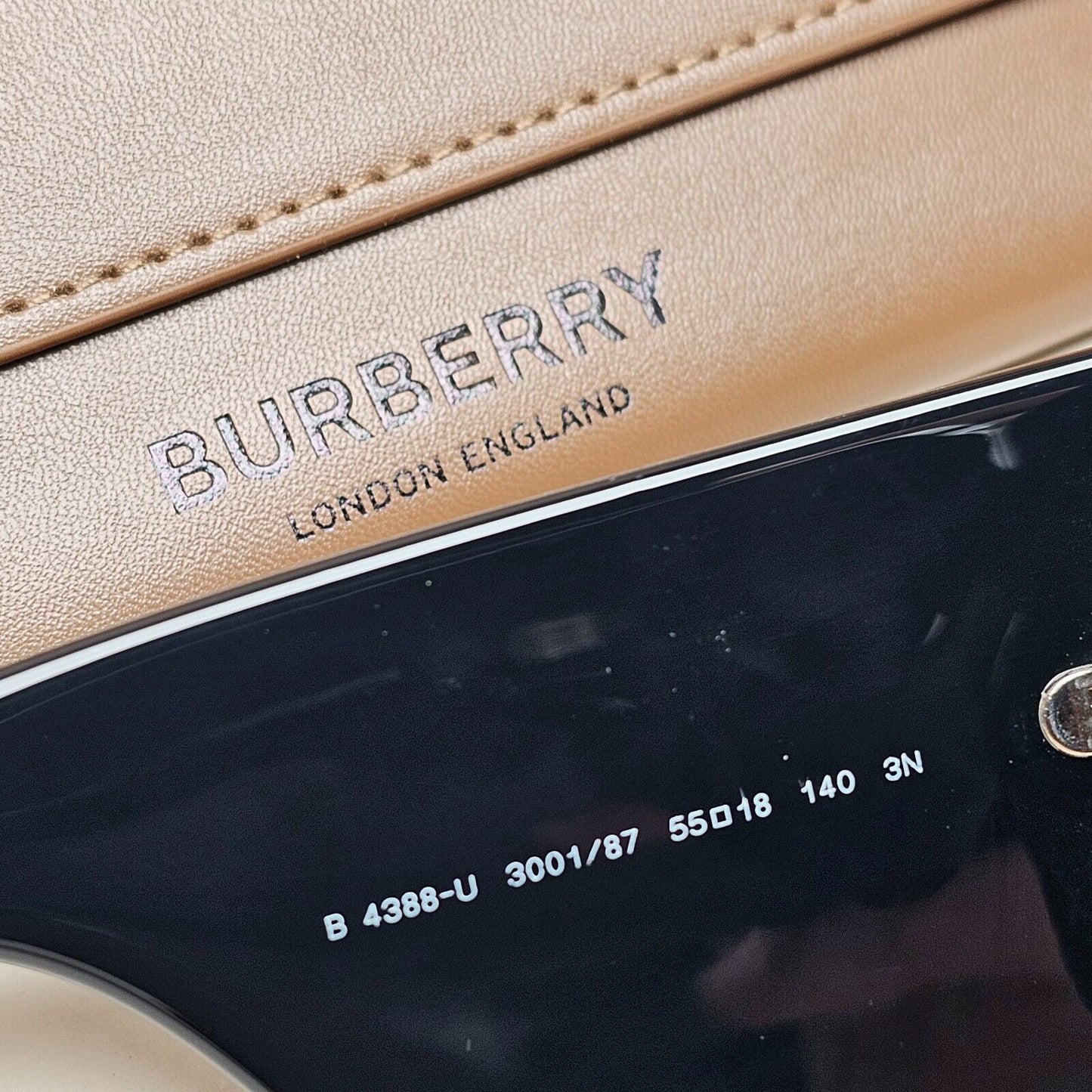 Burberry Sunglasses Madeline Black Oversized Square Large BE 4388-U 3001/87