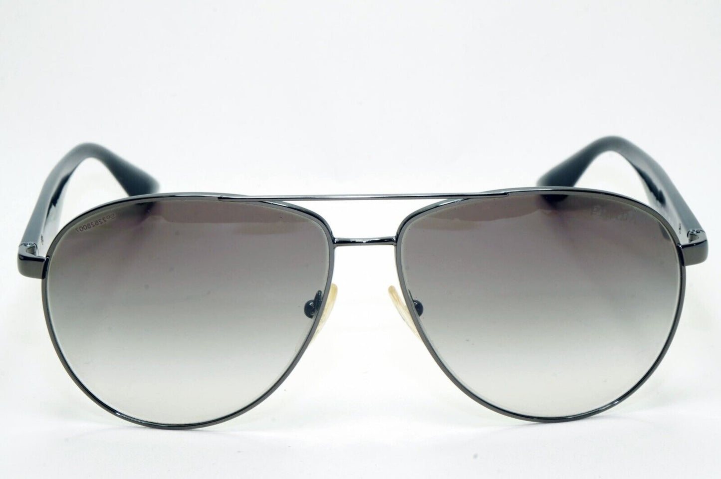 Prada Sunglasses Triangle Logo Pilot Black Grey PR53QS SPR 53Q 5AV-0A7 281024