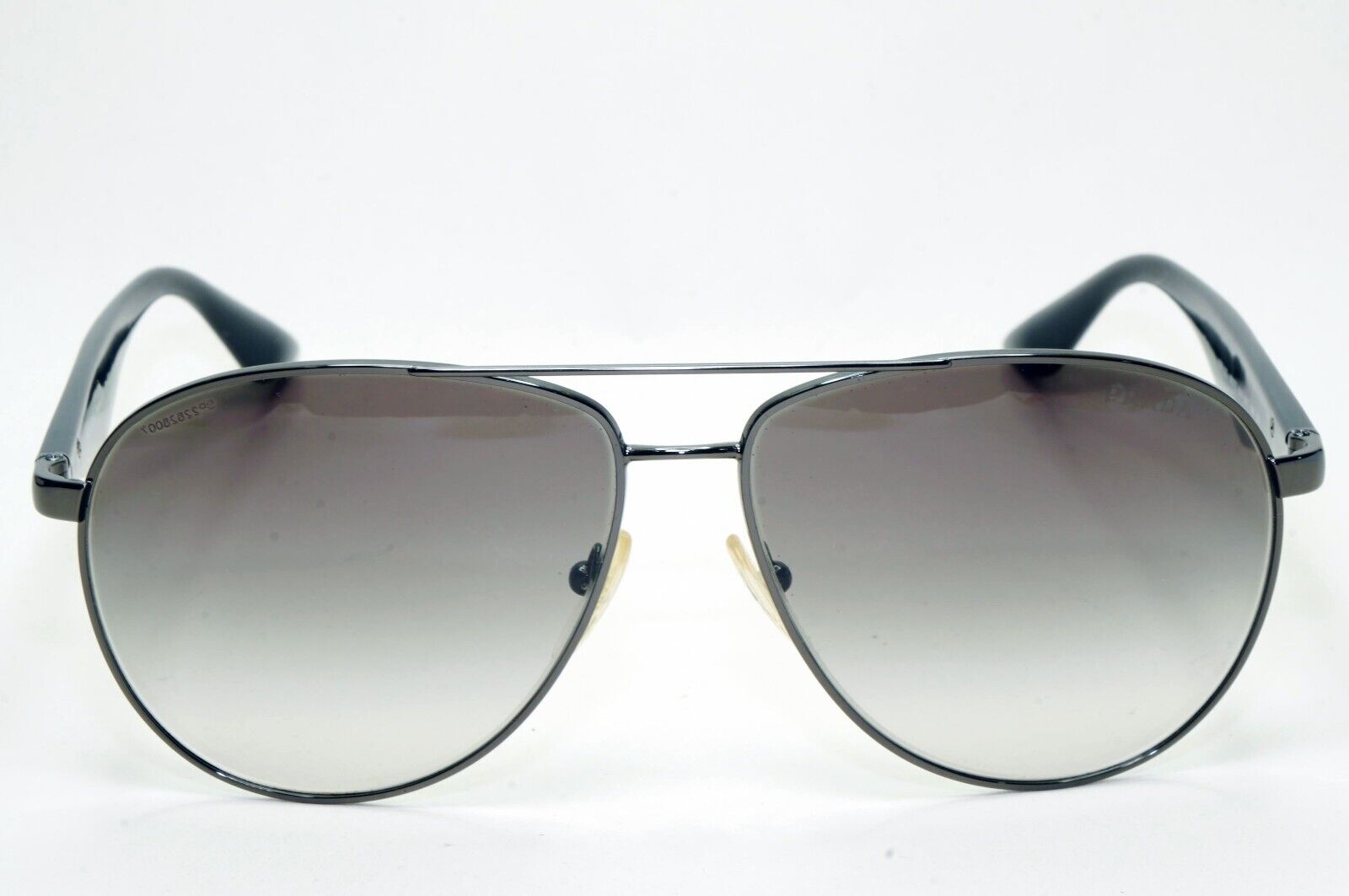 Prada Sunglasses Triangle Logo Pilot Black Grey PR53QS SPR 53Q 5AV-0A7 281024