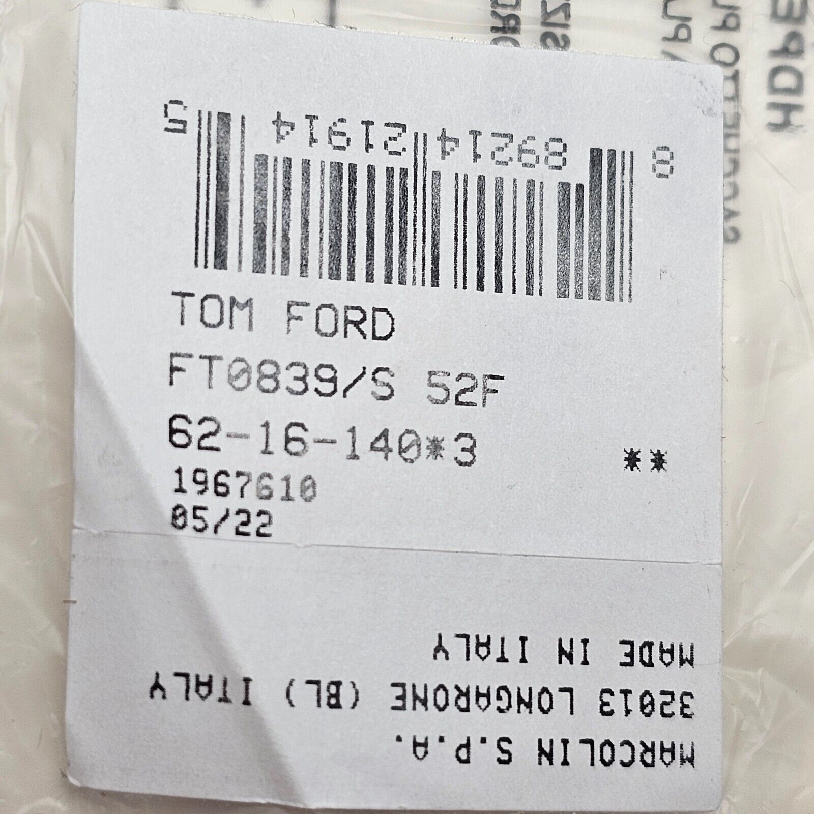 Tom Ford Sunglasses Claudia-02 Gold Brown Gradient Metal FT0839 TF 839 52F [N]