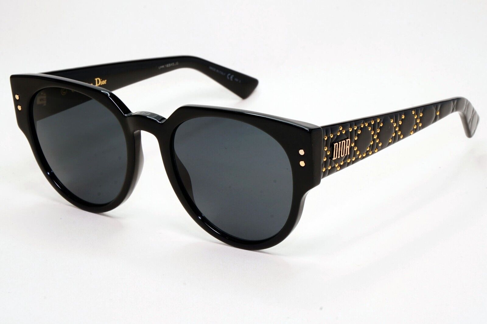 Dior Sunglasses 2019 Black Gold Lady Dior Studs 3 Square 807IR 311024
