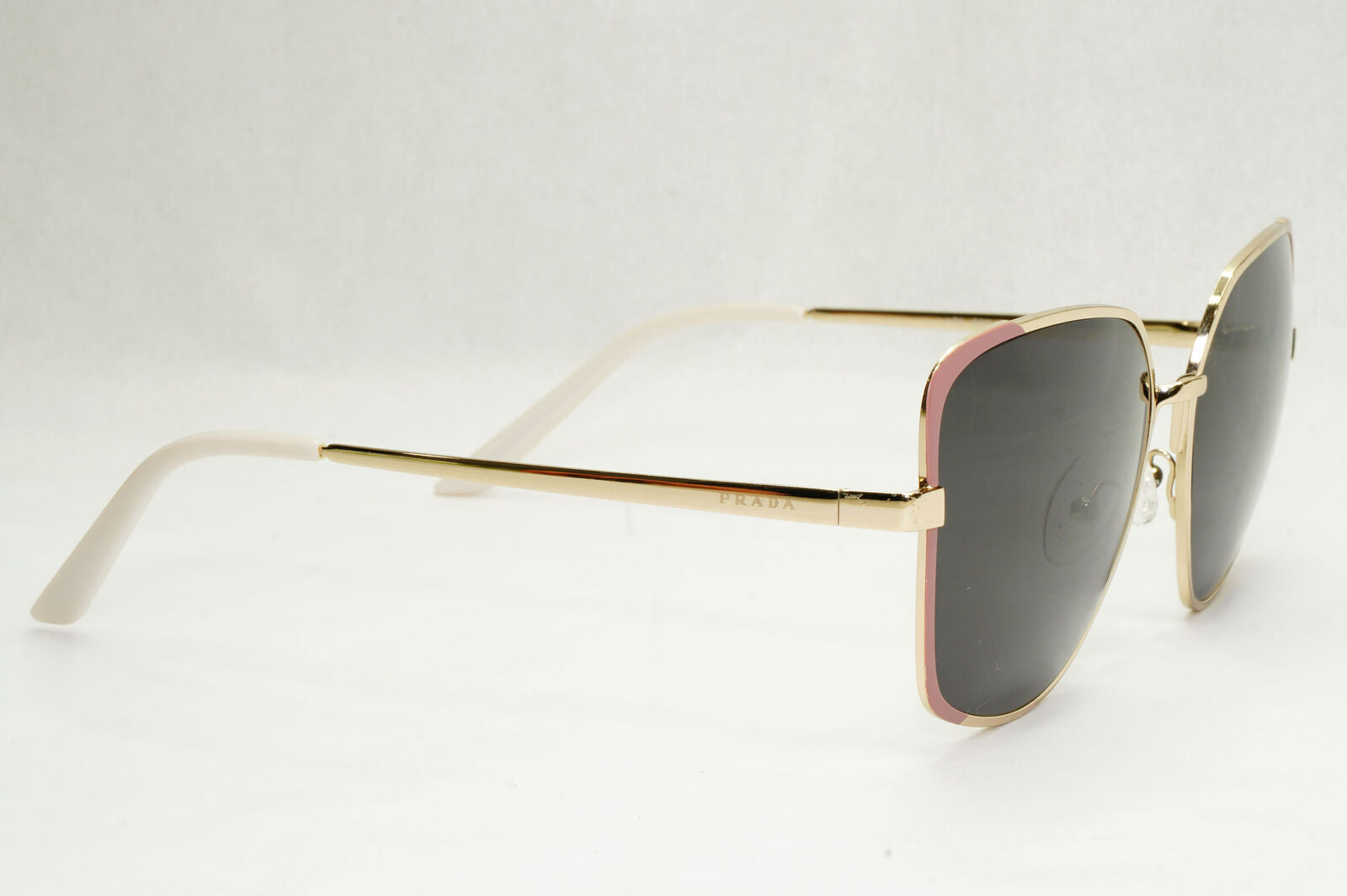 Prada Sunglasses Gold Black Square Metal PR60XS SPR 60X 07B-4K0 59mm 120124