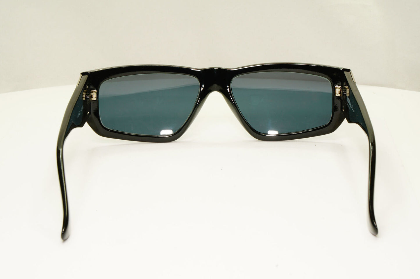 Versus 1995 Vintage Black Silver Sunglasses by Gianni Versace MOD EZ7 COL 852